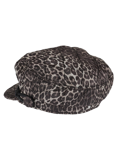 Shop Maison Michel Leopard Print Sailor Hat In Brown