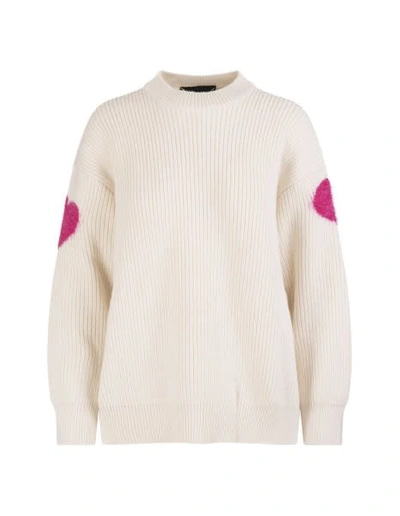 Shop Barrow Wool Blend Sweater In Crema