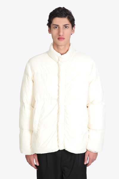 Mauro Grifoni Piumino Corto Off-white Nylon Puffer Jacket. In Bianco |  ModeSens