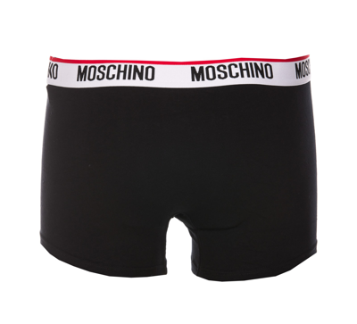 Shop Moschino Tri Pack Boxer In Black