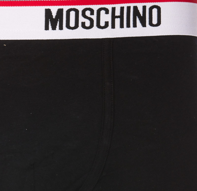 Shop Moschino Tri Pack Boxer In Black