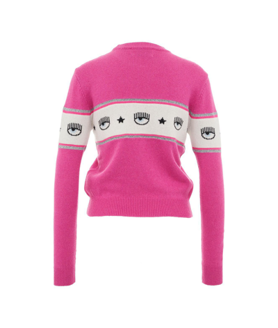 Shop Chiara Ferragni Women's Pink Other Materials Sweater