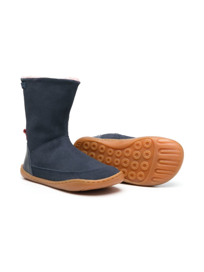 Camper Faux-fur Lined Boots In 蓝色