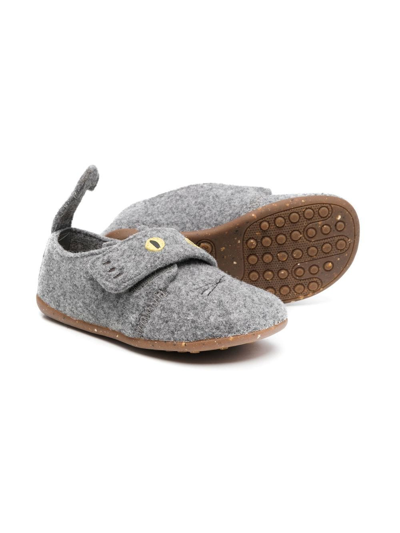 Shop Camper Pop-up Animal Ears Slippers In Grey