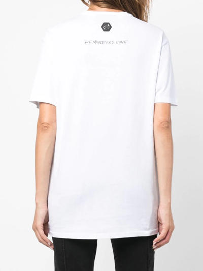 Philipp Plein Graphic-print Cotton T-shirt In White