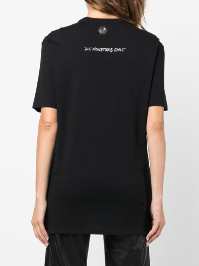 Philipp Plein Lil Shark Short-sleeve T-shirt In Black | ModeSens