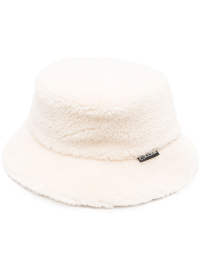 Shop Woolrich Logo-patch Bucket Hat In 中性色