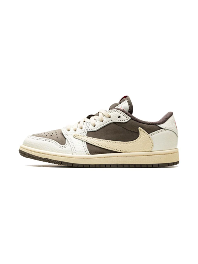 Shop Jordan X Travis Scott Air  1 Low Og Sp "reverse Mocha" Sneakers In Brown