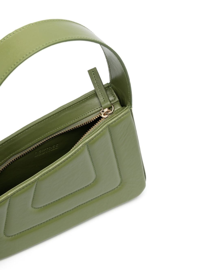 Shop D'estree Albert Small Quilted Shoulder Bag In Green