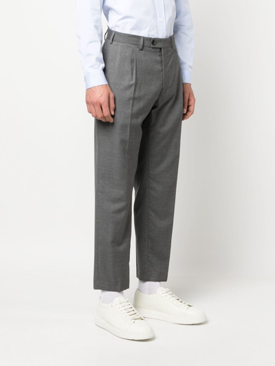 Shop Mackintosh The Standard Tailored Trousers In Grey