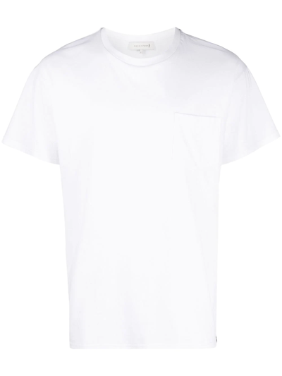 Shop Mackintosh Patch-pocket Organic Cotton T-shirt In White
