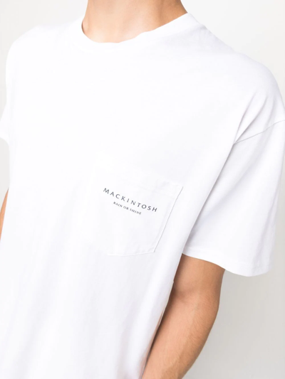 Shop Mackintosh Rain Shine T-shirt In White