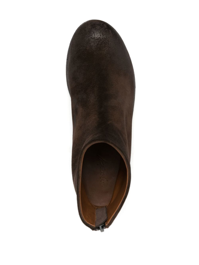 Marsèll Zip-up Leather Ankle Boots In 褐色