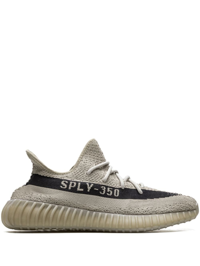 Shop Adidas Originals Yeezy 350 Boost V2 "slate" Sneakers In Grey