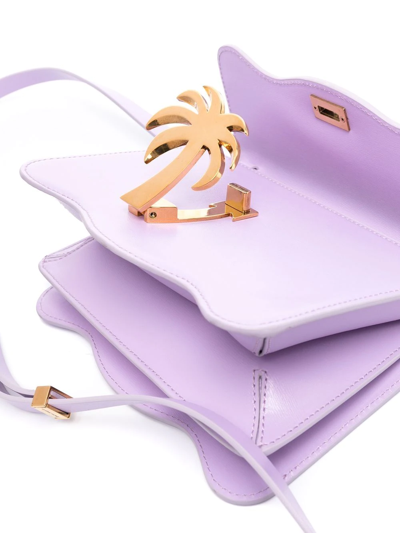 Shop Palm Angels Palm Beach Crossbody Bag In 紫色