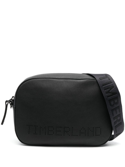 Shop Timberland Crystal Logo Cross Body Bag In 黑色