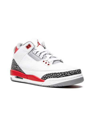 Shop Jordan Air  3 Retro "fire Red 2022" Sneakers In White