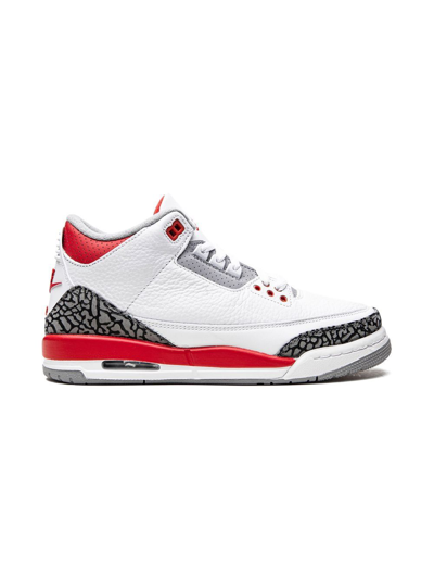 Shop Jordan Air  3 Retro "fire Red 2022" Sneakers In White