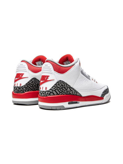 Shop Jordan Air  3 Retro "fire Red 2022" Sneakers In White