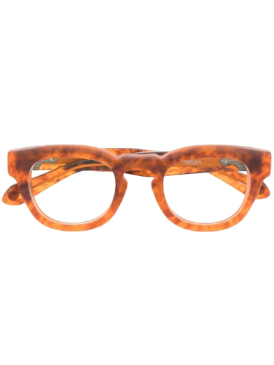 Shop Matsuda Wayfarer-frame Optical Glasses In Brown