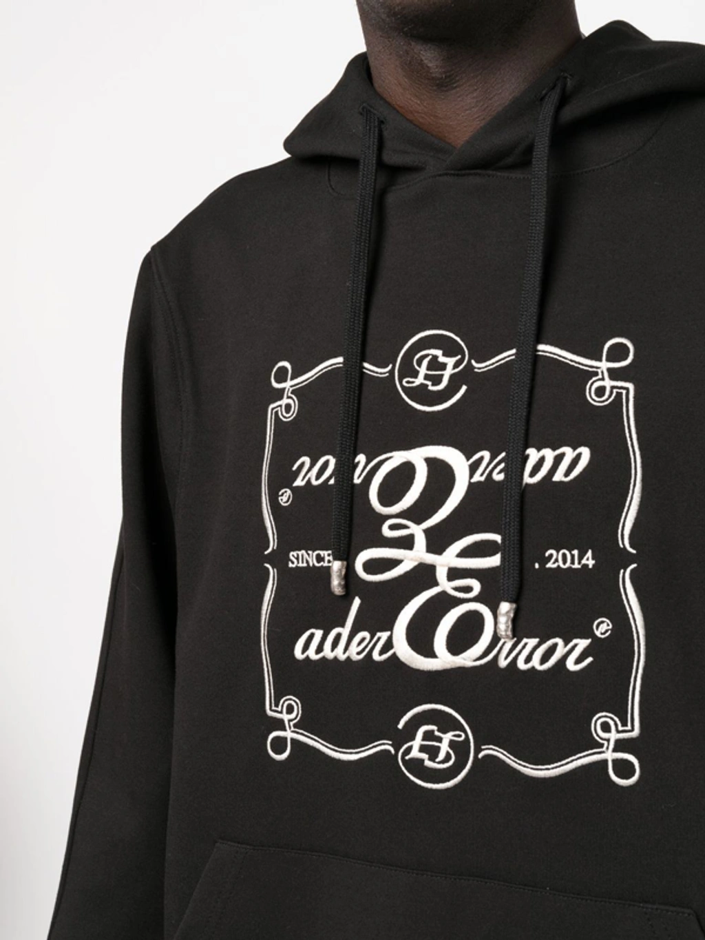 Ader Error Black Decal Hoodie | ModeSens