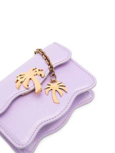 Palm Angels Chic Belt Bag Chain Strap In Purple