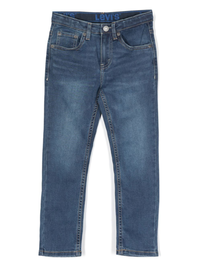 Shop Levi's 512 Slim-cut Tapered Jeans In 蓝色