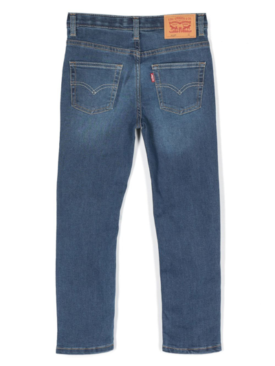 Shop Levi's 512 Slim-cut Tapered Jeans In 蓝色