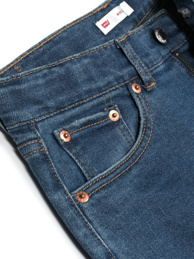 Shop Levi's Teen Wide-leg Denim Jeans In Blue