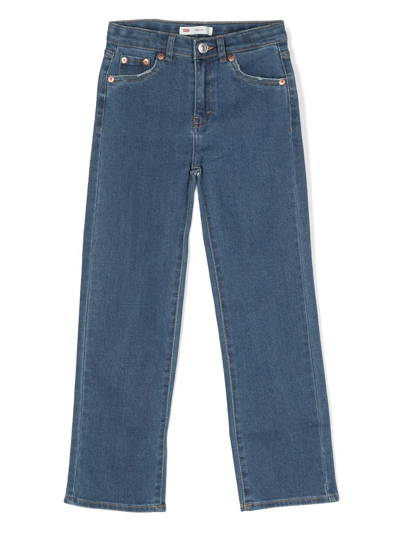 Shop Levi's Wide-leg Five-pocket Jeans In Blue