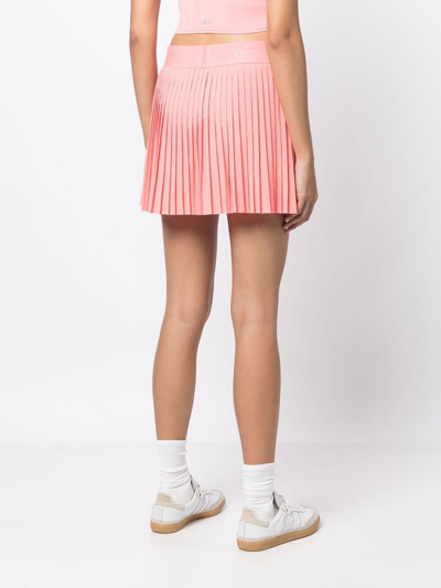Shop Alo Yoga Aces Pleated Tennis Skirt In Pink