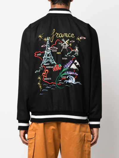 Kenzo Double Face Bomber Jacket France Japan In 黑色
