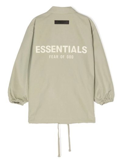 LOGO印花衬衫式夹克