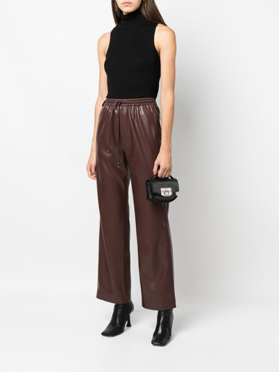 Durazzi Milano Flip-lock Leather Shoulder Bag In 黑色