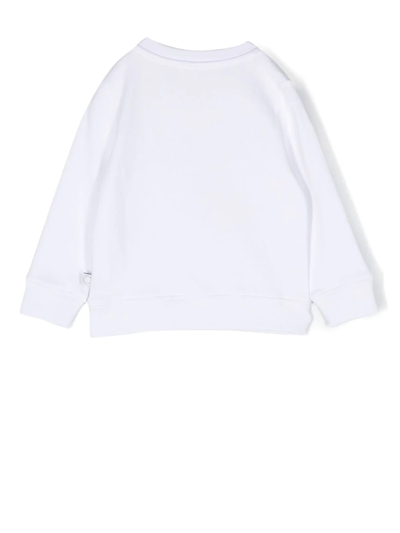Shop Stella Mccartney Snowman-print Long-sleeve T-shirt In White