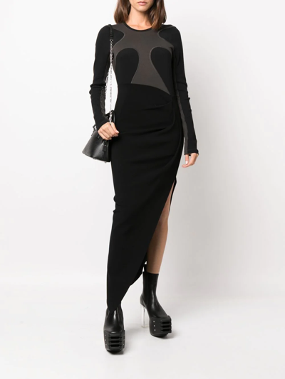 Shop Rick Owens Asymmetric-design Pencil Skirt In 黑色