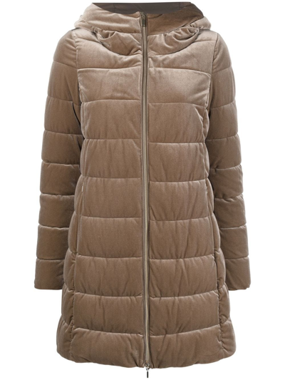 Geox Velvet effect Padded Jacket In ModeSens