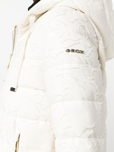 Geox Padded Zip-up Jacket In 中性色