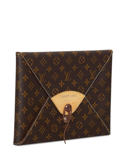 Pre-owned Louis Vuitton  Visionaire Clutch Bag In Brown