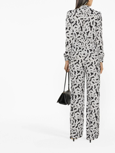 Shop Diane Von Furstenberg Brooklyn Straight-leg Trousers In Black