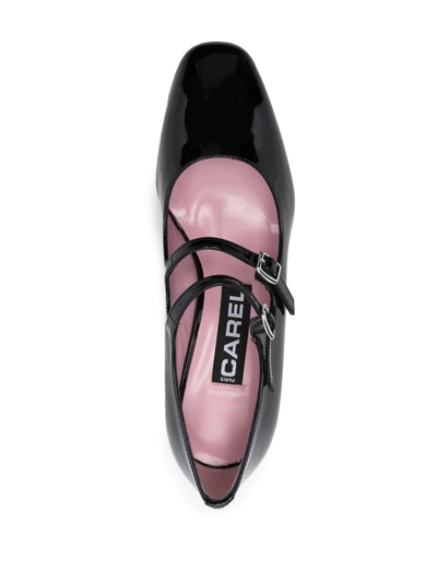 Carel Paris Elegant High-heeled Mary Jane With Adjustable Straps In 黑色