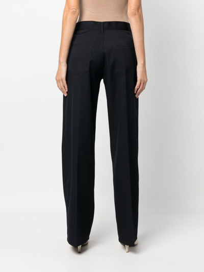 Shop Jil Sander Straight-leg Trousers In 蓝色