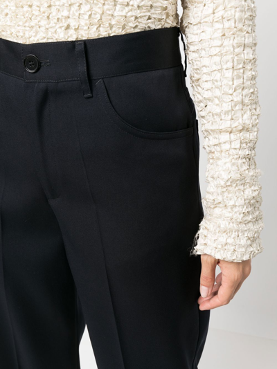 Shop Jil Sander Straight-leg Trousers In 蓝色