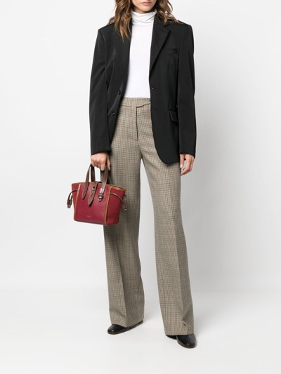 N°21 Check-print Wool Trousers In 中性色