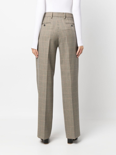 N°21 Check-print Wool Trousers In 中性色