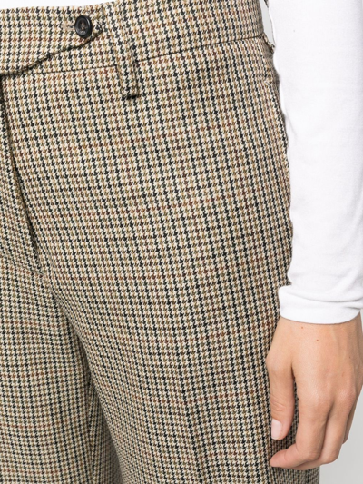 N°21 Check-print Wool Trousers In 中性色