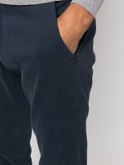 Shop Briglia 1949 Straight-leg Chino Trousers In 蓝色