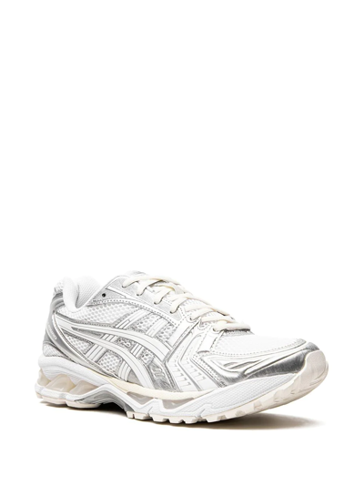 Shop Asics X Jjjjound Gel-kayano 14 "silver/white" Sneakers
