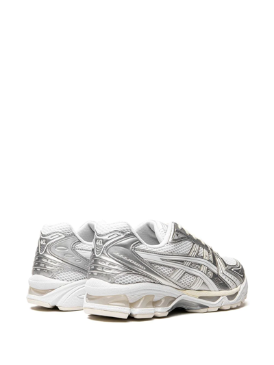 Shop Asics X Jjjjound Gel-kayano 14 "silver/white" Sneakers