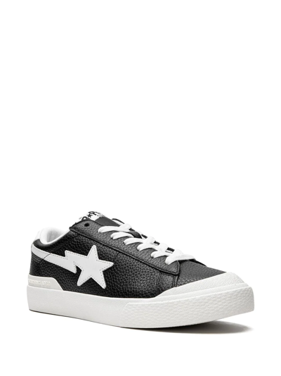 Shop A Bathing Ape Mad Sta Low-top Sneakers In 黑色